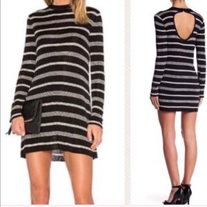NBD Nolan striped open back dress